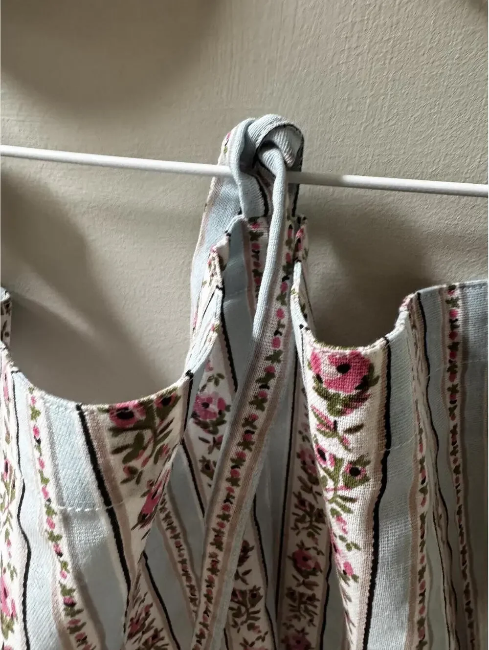 Urban Outfitters Paige Stripe Floral Café Curtain Set of 2 - 30” x 30” Open Box